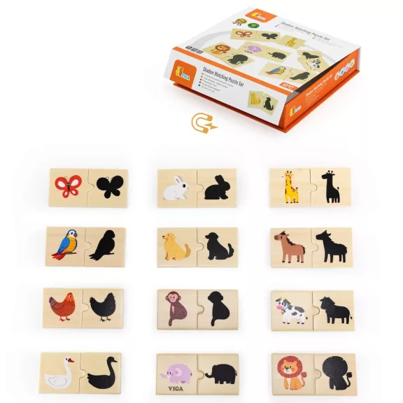 Készségfejlesztő puzzle: árnyék (Viga) Készségfejlesztő puzzle: árnyék (Viga)