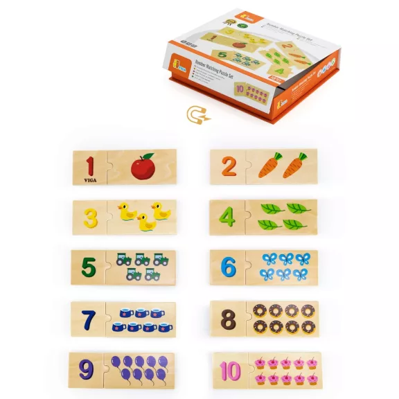 Készségfejlesztő puzzle: párosító (Viga)