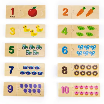 Készségfejlesztő puzzle: párosító (Viga)