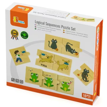 Készségfejlesztő puzzle: állatok és a természet (Viga)