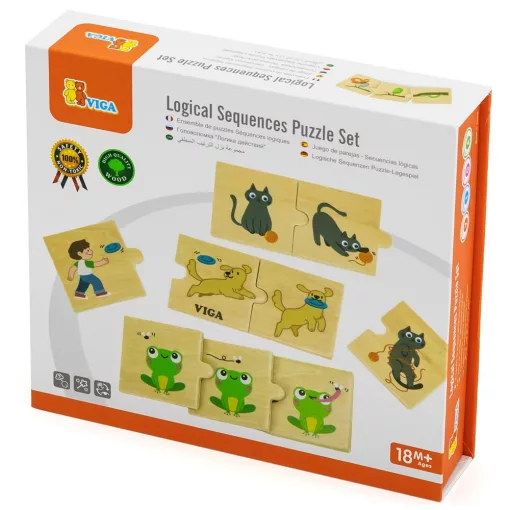 Készségfejlesztő puzzle: állatok és a természet (Viga)