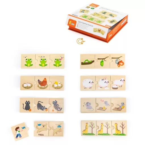 Készségfejlesztő puzzle: állatok és a természet (Viga)