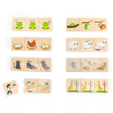 Készségfejlesztő puzzle: állatok és a természet (Viga)