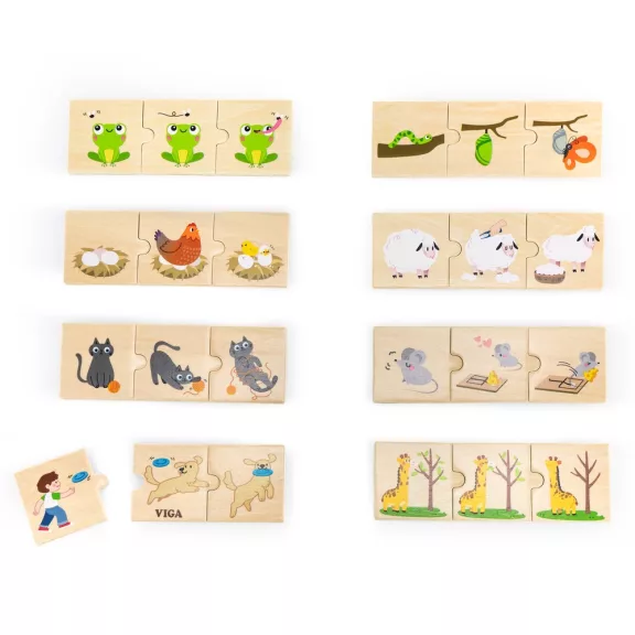 Készségfejlesztő puzzle: állatok és a természet (Viga)