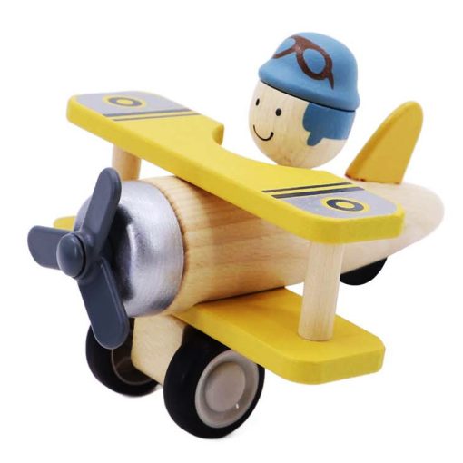 Dupla szárnyú repülő, pilótával (sárga)