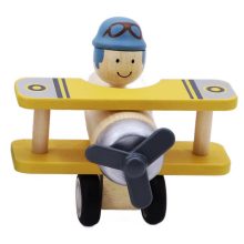 Dupla szárnyú repülő, pilótával (sárga)