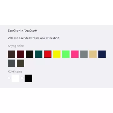 ZeroGravity függőszék