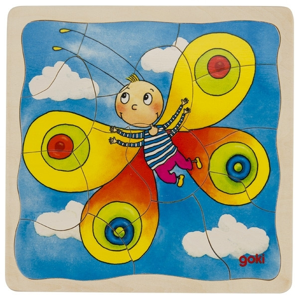 Réteg-puzzle: pillangó fejlődése (GOKI) GK57523