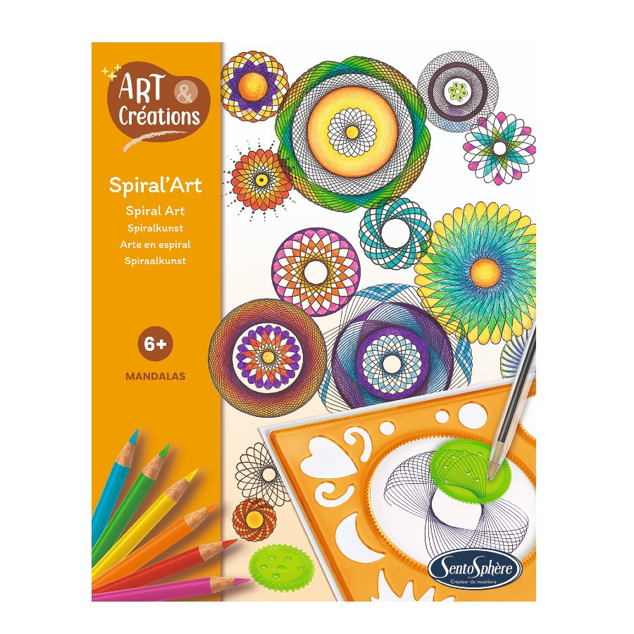 Spiral Art: mandala készítő kreatív szett (Sentosphere) SA20810