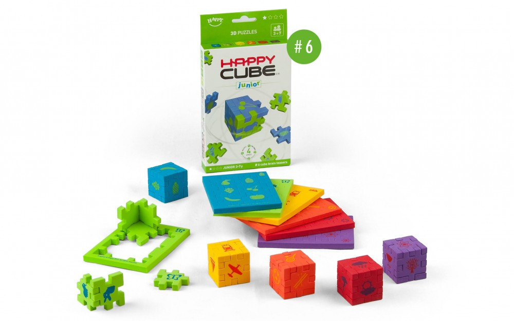 Happy Cube Junior: 6-colour pack (Smart Games)