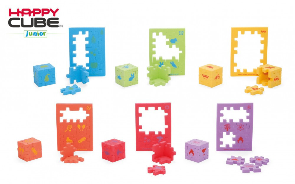 Happy Cube Junior: 6-colour pack (Smart Games)