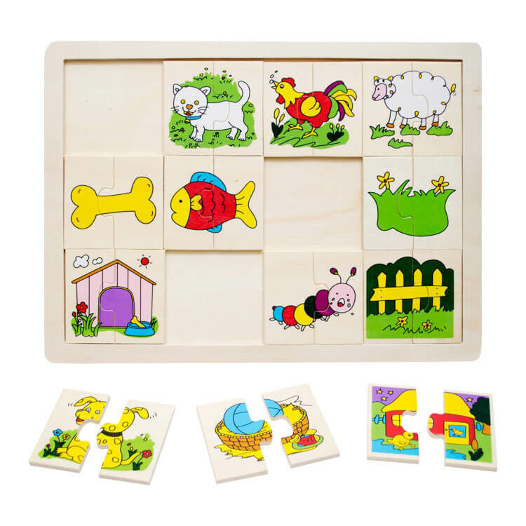 Puzzle felező (állatos)