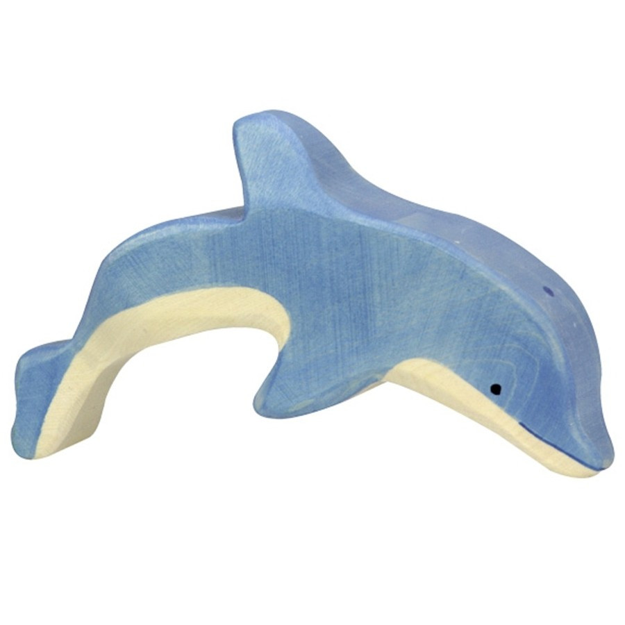 Delfin (ugró) fából, HOLZTIGER figura (GOKI) GK 80198