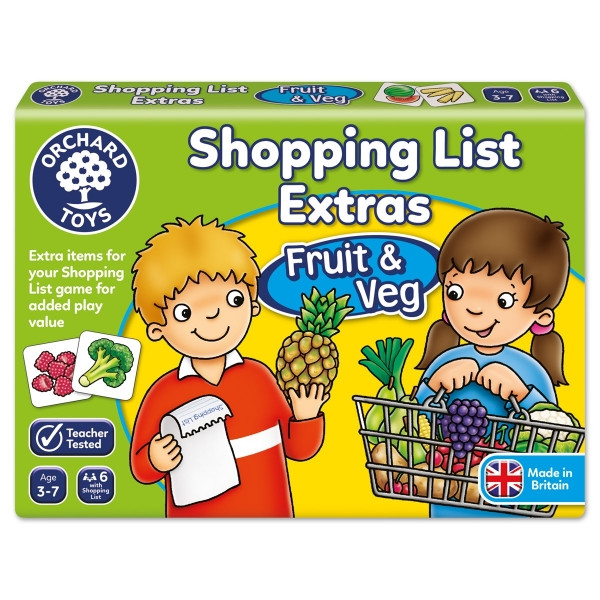 Bevásárlólista: Gyümölcsök, zöldségek kiegészítő (Shopping List Extras: Fruit&Veg) ORCHARD TOYS OR90