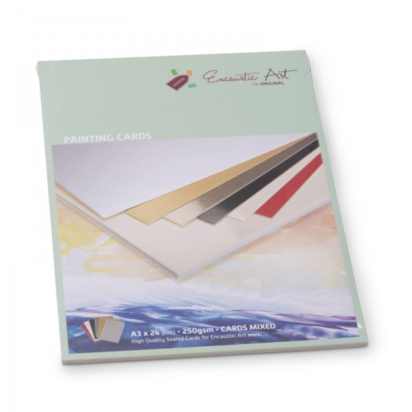 Encaustic kartonpapír, A/3, 6 szín, 250 gr, 24 db