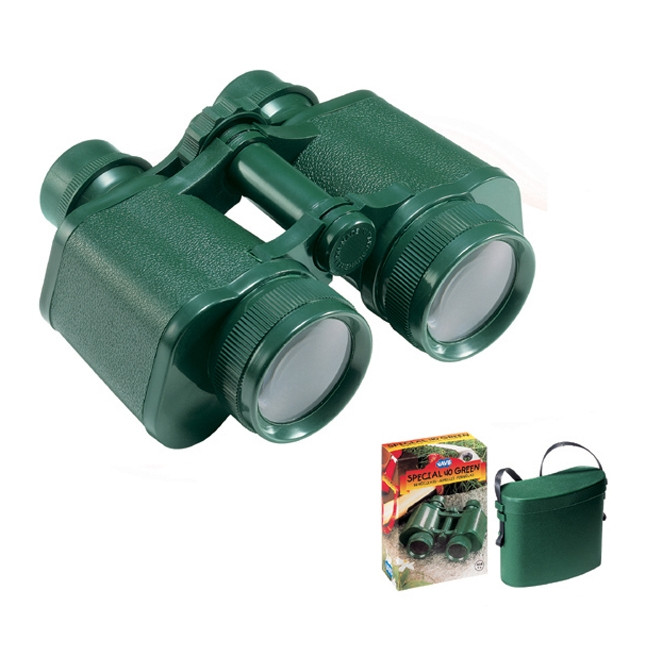 Kétcsövű zöld gy.távcső - Special 40 Green Binocular with Case Navir optikai játék 
